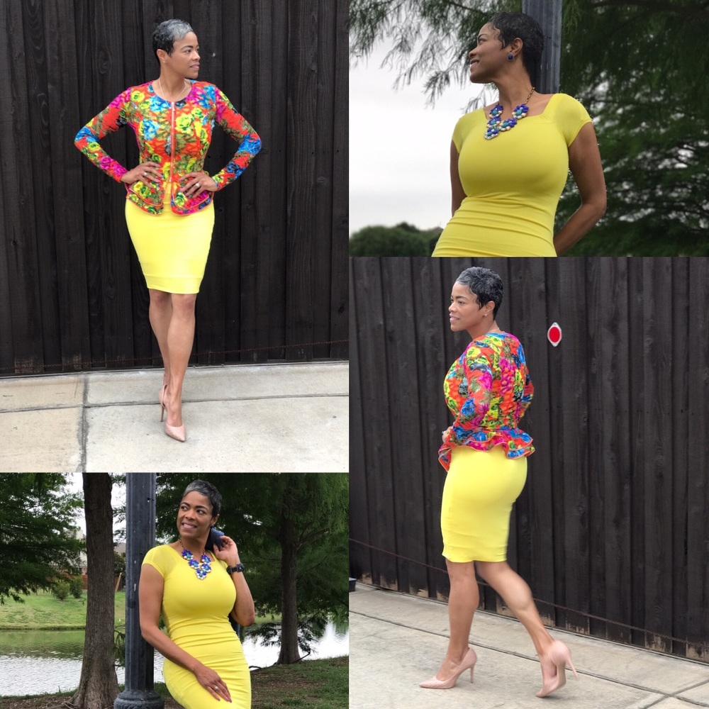 BLOSSOM Peplum Blazer www.nikishaw.com